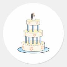 Gâteau de mariage autocollant