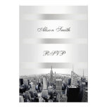 Geätztes NYC Skyline 2 Schwarz-weißes UAWG 1 einladungen