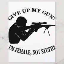 Geben Sie mein Gewehr auf? Ich bin weibliches nich Individuelle Flyer