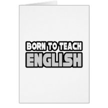 Geboren, Englisch zu unterrichten Karten