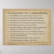 Gebotplakat der Hockey-Mamma-zehn