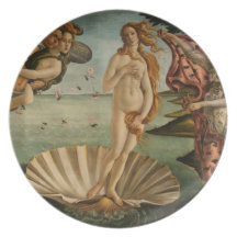 Geburt von Venus durch Botticelli Platte Flache Teller