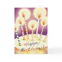 Geburtstag leuchtet Karte durch