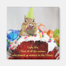 Geburtstagchipmunk-Magnet Kühlschrankmagnete