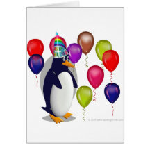 Geburtstags-Pinguin Grußkarten