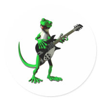 Gecko-E-Gitarren-Aufkleber