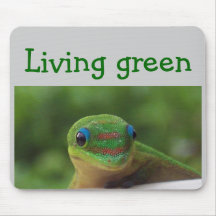 Gecko vert tapis de souris