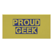 Geek fier cartes avec photo
