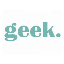 Geek. Postkarte