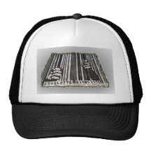 GEFÄNGNIS-GEFÄNGNIS-BAR-CODE TRUCKERCAP