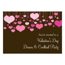 Gefühlenvalentine-Party Einladung