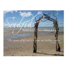 Gefühlvolle Hochzeits-Zeremonie-Postkarte