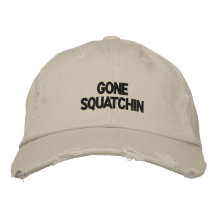 Gegangenes Squatchin Bestickte Baseballmütze