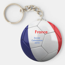 Gehen Frankreich-Fußballfeier keychains Schlüsselband