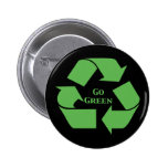 Gehen Grün recyceln Symbol-Geschenke Anstecknadel