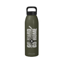 Gehen Sie stark oder gehen Sie Zuhause Wiederverwendbare Wasserflasche