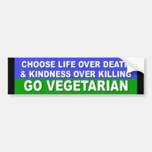Gehen Vegetarier Auto Sticker