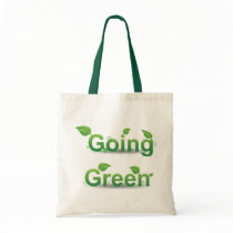 Gehende grüne Tasche
