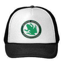 Gehender grüner Pennsylvania-Frosch Retrokult Cap