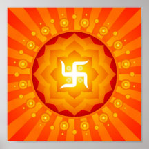 Geistiges Hakenkreuz-Plakat