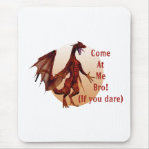 gekommen an mir rotes w Oval bro Drachen Mauspads