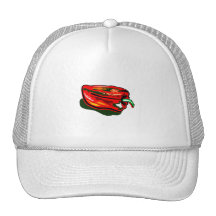 Gekritzelter roter Pfeffer Baseballcap