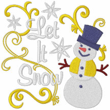 Gelassen ihm schneien Snowman Kapuzenpulli