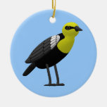 Gelb ging Amsel voran Weinachtsornamente