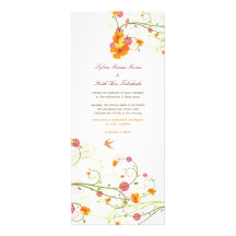 Gelbe Hibiskus-Blumen-Blumenvogel-Sommer-Hochzeit Individuelle Ankündigungen