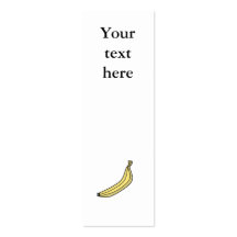 Gelbe Landbanane Visitenkarte