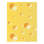 Gelbe Schweizer Käse-Beschaffenheit Postkarte