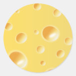 Gelbe Schweizer Käse-Beschaffenheit Sticker