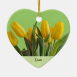 Gelbe Tulpe-Verzierung Ornamente