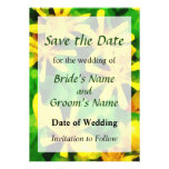 Gelbe Wildblumen Save the Date Individuelle Ankündigungen