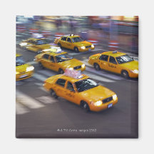 Gelben Taxis New York Magnete