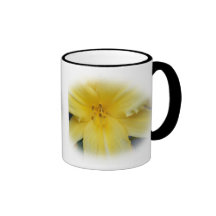 Gelber Blumen-Becher Teetasse