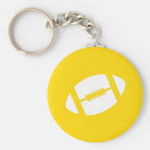 Gelber Fußball Keychain Schlüsselbänder