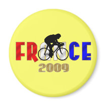 Gelber radfahrenaufkleber Frankreichs 2009 für Zyk