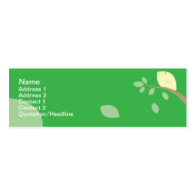Gelber Vogel - dünn Visitenkartenvorlagen