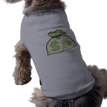 Geld-Taschen; Metall-Blick Hunde Shirts