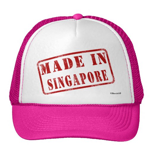 Gemacht in Singapur Retromützen