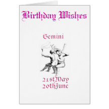 GEMINI GREETING CARD