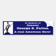 General George S. Patton Autosticker