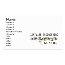 Génie de technologie de la programmation modèle de carte de visite