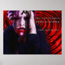 Genie und Geisteskrankheits-Plakat