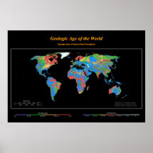 Geologisches Alter der Welt Posterdrucke