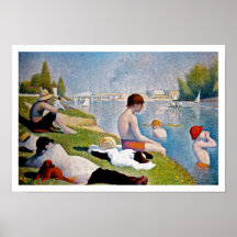 Georges Seurat - Bathers at Asnières Print
