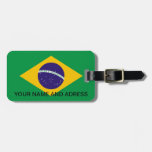 Gepäckanhänger mit Flagge von Brasilien