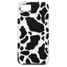 Gepunkteter Kuhdruck, Kuhmuster, Pelz Etui Fürs iPhone 5