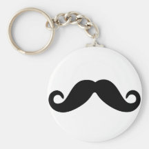 gerade ein Schnurrbart keychain Schlüsselband